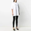 SS21 Bedrucktes T-Shirt mit Rundhalsausschnitt Weiß 641655TIV549040