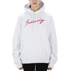 SS21 Classic Logo Kapuzen-Langarm-Hoodie Weiß 583222TFV649783