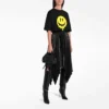 SS21 Drip Peace T-Shirt mit großem Aufdruck, weite Passform, schwarz 641655TKVA11012
