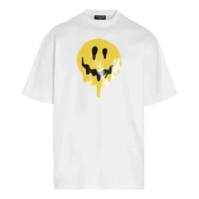 SS21 Drip Peace, weite Passform, Smile-Aufdruck, Casual, GS, Weiß 641675TKVA18639 SS21 Drip Peace, weite Passform, Smile-Aufdruck, Casual, GS, Weiß 641675TKVA18639