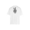 SS21 Drip Peace, weite Passform, Smile-Aufdruck, Casual, GS, Weiß 641675TKVA18639