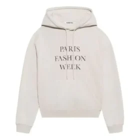 SS21 Fashion Week – Geschrumpftes Kapuzensweatshirt Grau 657683TKV852984