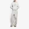 SS21 Fashion Week – Geschrumpftes Kapuzensweatshirt Grau 657683TKV852984