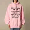 SS21 Hoodie mit Aufdruck, rosa 641529TJVI61401