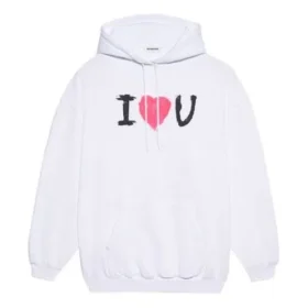 SS21 Hoodie mit Aufdruck, Weiß 578135TJVL69040