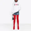 SS21 Hoodie mit Aufdruck, Weiß 578135TJVL69040
