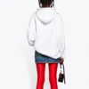 SS21 Hoodie mit Aufdruck, Weiß 578135TJVL69040