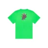 SS21 Kurzarm-Unisex-Shirt mit kleinem Cartoon-Aufdruck, grün 612966TJVM93302