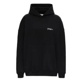 SS21 Logo-Hoodie aus Baumwolle „Schwarz“ 620947TKV871070