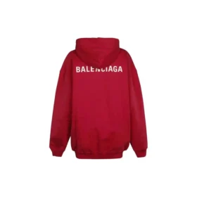 SS21 Logo Hoodie in mittlerer Passform „Rot“ 578135TIV846295
