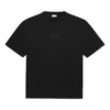 SS21 Logo-Muster Rundhalsausschnitt Kurzarm Unisex Schwarz 641655TKV711069