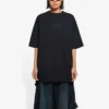 SS21 Logo-Muster Rundhalsausschnitt Kurzarm Unisex Schwarz 641655TKV711069