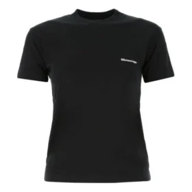 SS21 Logo Rundhals-T-Shirt mit kurzen Ärmeln, schwarz 612964TJV871070 SS21 Logo Rundhals-T-Shirt mit kurzen Ärmeln, schwarz 612964TJV871070