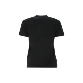 SS21 Logo Rundhals-T-Shirt mit kurzen Ärmeln, schwarz 612964TJV871070 SS21 Logo Rundhals-T-Shirt mit kurzen Ärmeln, schwarz 612964TJV871070