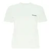 SS21 Logo-T-Shirt mit Rundhalsausschnitt und kurzen Ärmeln, Weiß 612964TJV879040