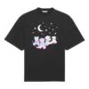 SS21 Love Bear T-Shirt mit Aufdruck, schwarz 641532TJVI11000