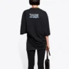 SS21 Love Bear T-Shirt mit Aufdruck, schwarz 641532TJVI11000