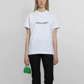 SS21 Lässiges T-Shirt mit Alphabet-Logo-Aufdruck, groß, kurzärmelig, weiß 612965TIV549040 SS21 Lässiges T-Shirt mit Alphabet-Logo-Aufdruck, groß, kurzärmelig, weiß 612965TIV549040
