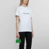 SS21 Lässiges T-Shirt mit Alphabet-Logo-Aufdruck, groß, kurzärmelig, weiß 612965TIV549040