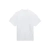 SS21 Retro-T-Shirt mit Leinwandbindung, weite Passform, kurze Ärmel, Unisex, weiß 657059TKV949000