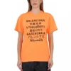 SS21 Rundhals-T-Shirt mit Aufdruck Orange 612965TJVI37513