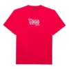 SS21 Unisex-T-Shirt mit Alphabet-Aufdruck, kurzärmelig, rot 651795TKV816295
