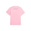 SS21 Unisex-T-Shirt mit Alphabet-Muster, kurzärmelig, rosa 612965TJVL51401