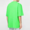 SS21 Wortmuster Kurzarm Unisex Grün 641614TJVI34162