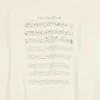 SS24-Logo mit Noten-Sweater „Beige“ 699212TMVO69069