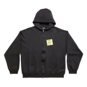Sticky Note Zip-Up-Hoodie, mittlere Passform „Black Faded“ 744457TOVD31055 Sticky Note Zip-Up-Hoodie, mittlere Passform „Black Faded“ 744457TOVD31055