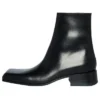 Stiefel mit eckiger Spitze „Schwarzes Leder“ 678108WBC301000