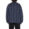 Strickjacke mit Allover-Logo „Blue White“ 736248T32338502