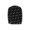 Strickpullover mit durchgehendem Schriftzug-Logo „Schwarz“ 646493T41121070