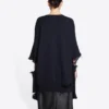 Strickpullover mit V-Ausschnitt und Destroyed-Optik „Navy“ 696091T16420414