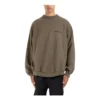 Strike 1917 Oversize-Pullover mit Rundhalsausschnitt „Khaki“ 699212TMVH22930