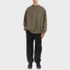 Strike 1917 Oversize-Pullover mit Rundhalsausschnitt „Khaki“ 699212TMVH22930