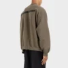 Strike 1917 Oversize-Pullover mit Rundhalsausschnitt „Khaki“ 699212TMVH22930