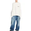 Strike 1917 Oversize-Pullover mit Rundhalsausschnitt „Weiß“ 699242TMVH29800
