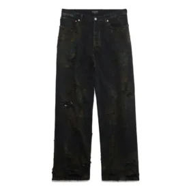 Super Destroyed Baggy-Hose „Black“ 745248TBP471363