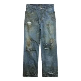 Super Destroyed Baggy-Hose „Light Blue“ 745248TNW014012