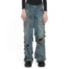 Super Destroyed Baggy-Hose „Light Blue“ 745248TNW014012