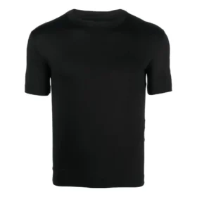 Supereng anliegendes, glänzendes T-Shirt „Black“ 720458TNVI21000