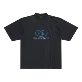 Surfer-T-Shirt, Medium Fit „Black Blue“ 764235TPVM31412