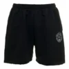 Sweat-Shorts mit Logo, gebürstet „Washed Black“ 676137TMVA39034