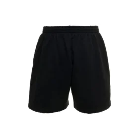Sweat-Shorts mit Logo, gebürstet „Washed Black“ 676137TMVA39034