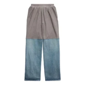 Sweathose mit Aufnähern „Grey Indigo“ 745264TNW014012