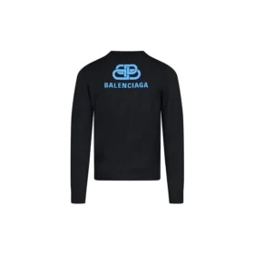 Sweatshirt mit Interlock-Aufdruck auf der Rückseite „Black Blue“ 583117T14391710