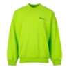 Sweatshirt mit Kontrastlogo „Lime“ 671125TKVB57072