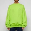 Sweatshirt mit Kontrastlogo „Lime“ 671125TKVB57072
