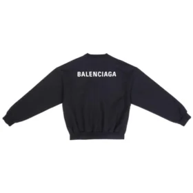 Sweatshirt mit Rundhalsausschnitt, Regular Fit „Black“ 697869TMVF51070